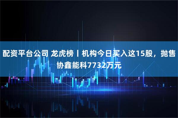 配资平台公司 龙虎榜丨机构今日买入这15股，抛售协鑫能科7732万元